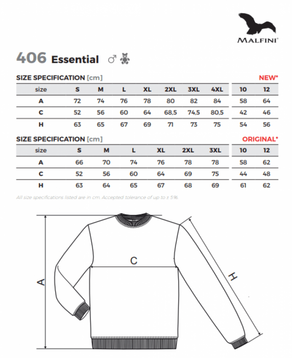 Bluza męska ESSENTIAL 406/ MALFINI®. Wygodna, uniwersalna bluza męska, całoroczna. Występuje w wariantach kolorystycznych: czarny, zielony, niebieski. Rozmiar: S - 3XL. Model o prostym kroju ze szwami bocznymi, dolnym ściągaczem, mankietami i lamówką z dzianiny ściągaczowej 1:1 z dodatkiem 5% elastanu, czesaną stroną wewnętrzną. Skład materiału: 65% bawełna/ 35% poliester/ 300g/m2. Można prać w temperaturze 40°C. Materiał jest przyjemny w dotyku, nie podrażnia skóry, krój zapewnia pełną swobodę ruchów. Idealna bluza do użytkowania codziennego.