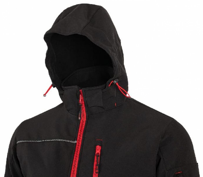 Kurtka softshell BENNON RUFUS black/red