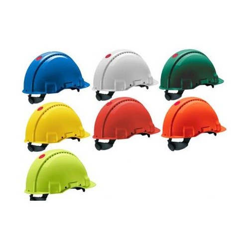 Hełm 3M SOLARIS G3000 NUV z pokrętłem - czerwony